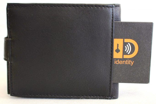 Quality Hide Leather Wallet. Style 11004 Black 12004 Brown Hide & Chic