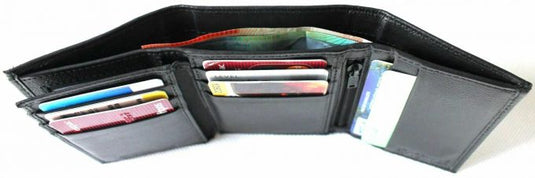 Personalised Monogrammed Wallet in Gold, Silver or Black Embossed. Hide & Chic