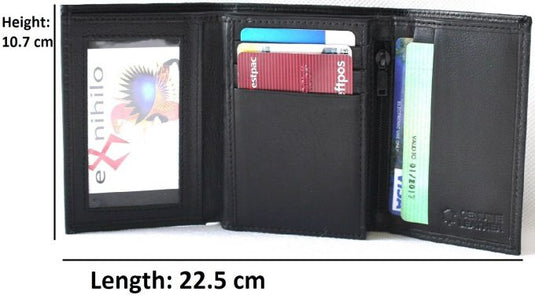 Personalised Monogrammed Wallet in Gold, Silver or Black Embossed. Hide & Chic