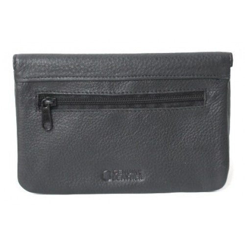 Tobacco Full Grain Cow Hide Leather Pouch. Style: 11013. Florentino and Hide & Chic