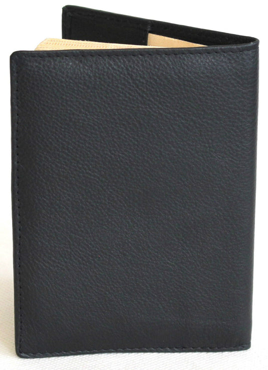 RFID Security Lined Leather Passport Holder Full Grain Cow Hide Leather. Style number: 11017 Hide & Chic