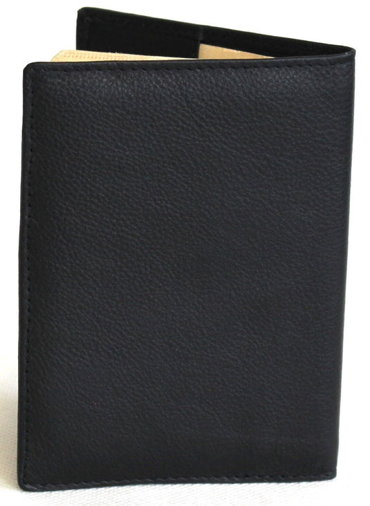 RFID Security Lined Leather Passport Holder Full Grain Cow Hide Leather. Style number: 11017 Hide & Chic