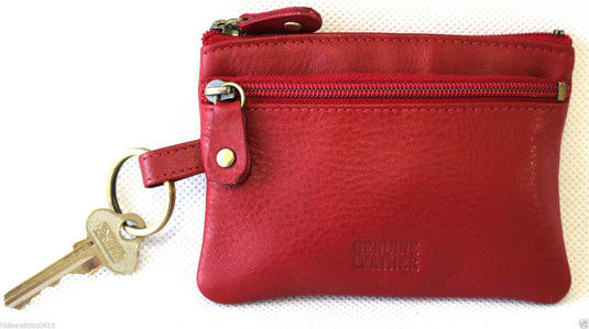 Coin Purse with Key Ring in Full Grain Cow Hide Leather. Style: 11034. Florentino