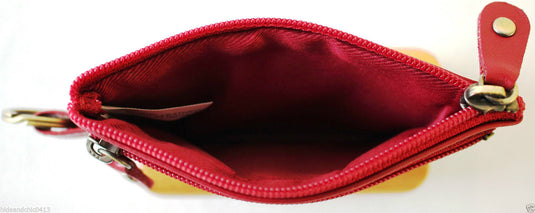 Coin Purse with Key Ring in Full Grain Cow Hide Leather. Style: 11034. Florentino