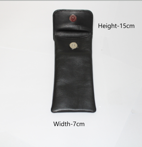 Glasses Case with Genuine Leather and Padding. Colours: Black, brown and red. Style: 11036 Hide & Chic