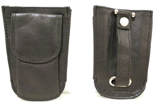 Quality Full Grain Cow Hide Leather Coin Purse / Key Ring. Style: 11042 Hide & Chic