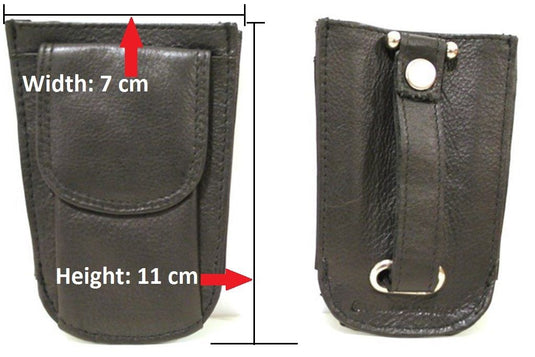 Quality Full Grain Cow Hide Leather Coin Purse / Key Ring. Style: 11042 Hide & Chic