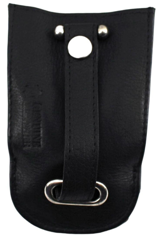 Quality Full Grain Cow Hide Leather Coin Purse / Key Ring. Style: 11042 Hide & Chic