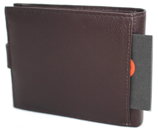 Quality Hide Leather Wallet. Style 11004 Black 12004 Brown Hide & Chic