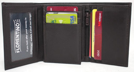 Florentino RFID Quality Full Grain Cow Hide Leather Wallet. Style 11005