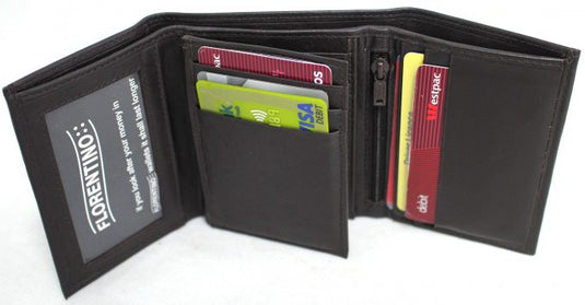 Florentino RFID Quality Full Grain Cow Hide Leather Wallet. Style 11005