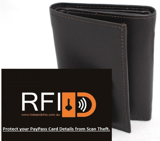 Florentino RFID Quality Full Grain Cow Hide Leather Wallet. Style 11005