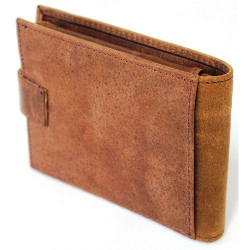RFID lined Cow Hide Hunter Leather Wallet. 12006 by Hide & Chic