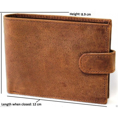 RFID lined Cow Hide Hunter Leather Wallet. 12006 by Hide & Chic