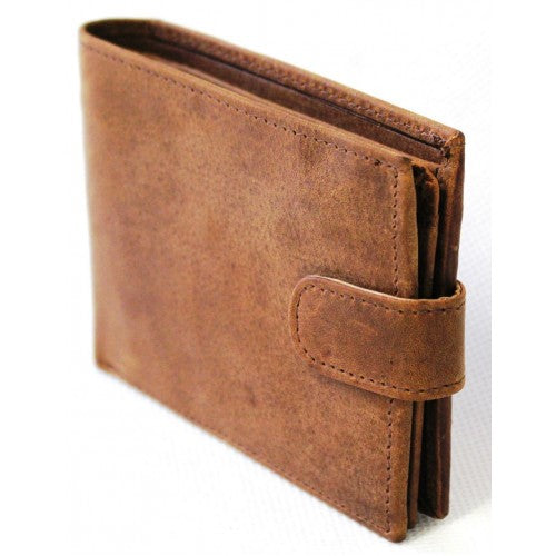 RFID lined Cow Hide Hunter Leather Wallet. 12006 by Hide & Chic