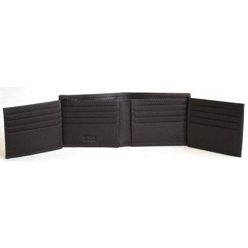 RFID Security Lined Leather Wallet. Full Grain Cow Hide Leather. Style: 11025 Hide & Chic