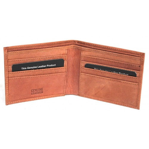 RFID Full Grain Cow Hide Hunter Leather Wallet. Style 12050 Hide & Chic