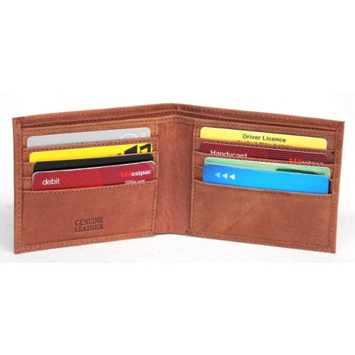 RFID Full Grain Cow Hide Hunter Leather Wallet. Style 12050 Hide & Chic