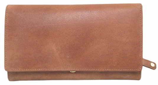 RFID Security Lined Quality Full Grain Leather Purse. 22059. Hide & Chic