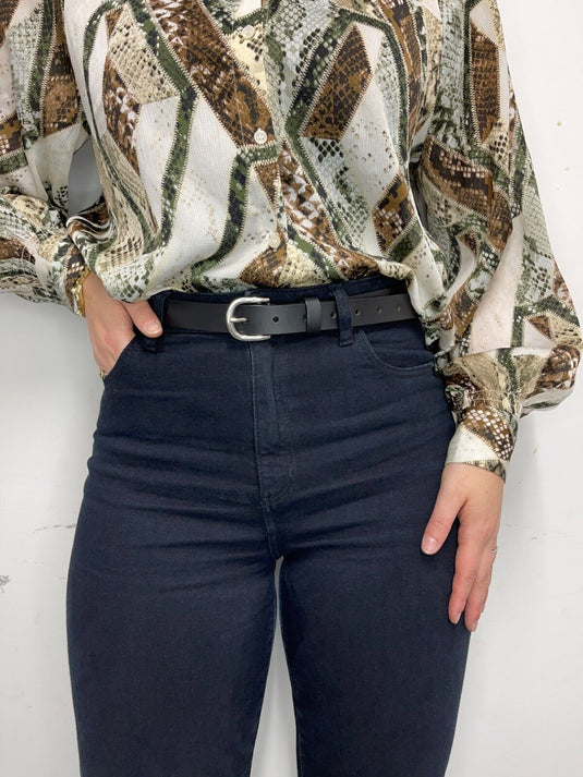 Quality Full Grain Genuine Leather Belt. Black, Brown or Tan. 41026. Hide & Chic