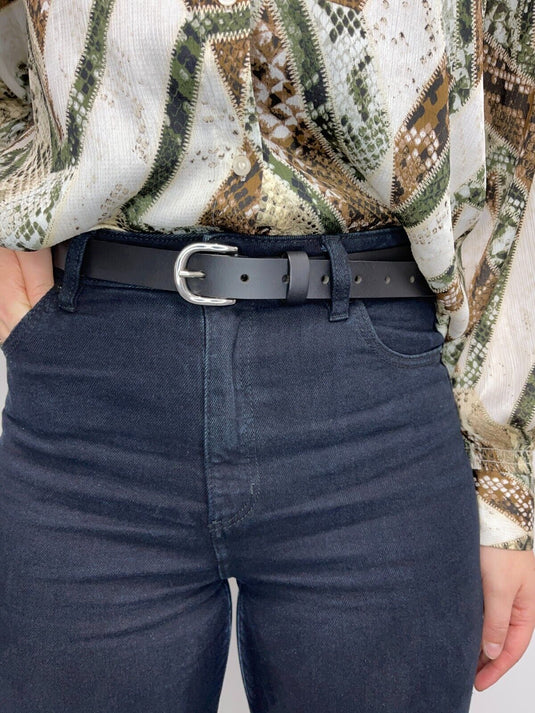 Quality Full Grain Genuine Leather Belt. Black, Brown or Tan. 41026. Hide & Chic