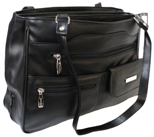 Multi Compartment Handbag with Shoulder Straps. Style No: 4291.