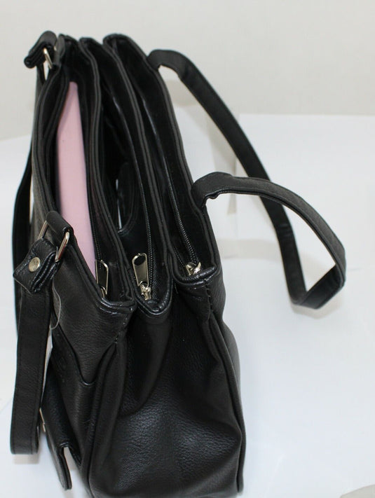 Multi Compartment Handbag with Shoulder Straps. Style No: 4291.