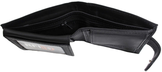 RFID Genuine Leather Wallet. Colours: Black. Brown. Tan. Style No: 11039