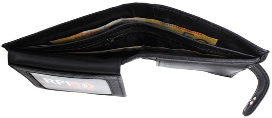 RFID Genuine Leather Wallet. Colours: Black. Brown. Tan. Style No: 11039
