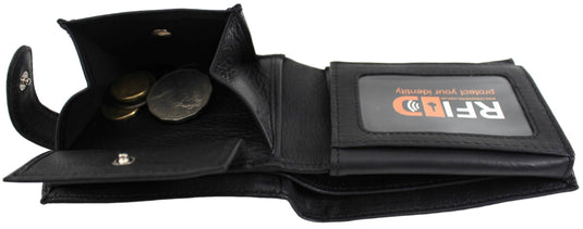RFID Genuine Leather Wallet. Colours: Black. Brown. Tan. Style No: 11039