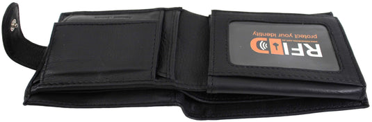 RFID Genuine Leather Wallet. Colours: Black. Brown. Tan. Style No: 11039
