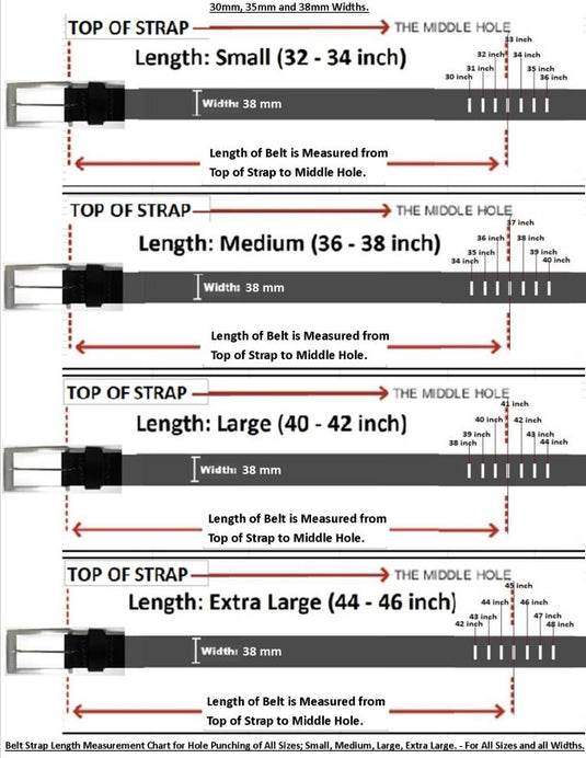 Hide & Chic Full Grain Leather Belt.  38 mm wide Style: 41005