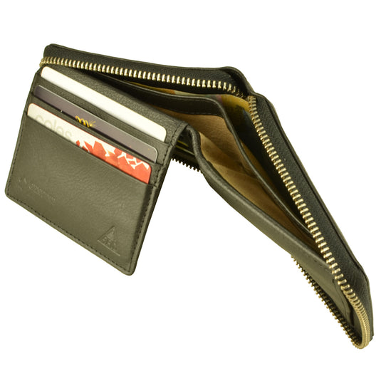 RFID Lined Cow Hide Leather Wallet. Style 11011 by Hide & Chic