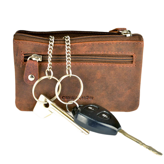 Quality Full Grain Cow Leather Coin Purse. Style: 11018 Hide & Chic