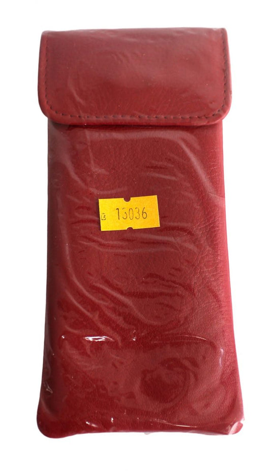 Glasses Case with Genuine Leather and Padding. Colours: Black, brown and red. Style: 11036 Hide & Chic