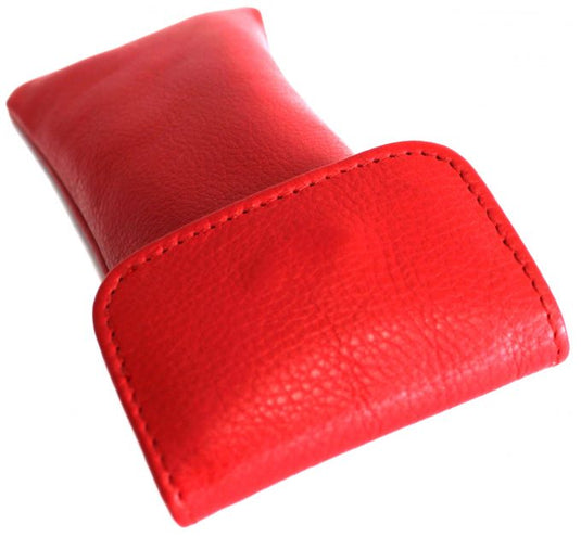 Glasses Case with Genuine Leather and Padding. Colours: Black, brown and red. Style: 11036 Hide & Chic