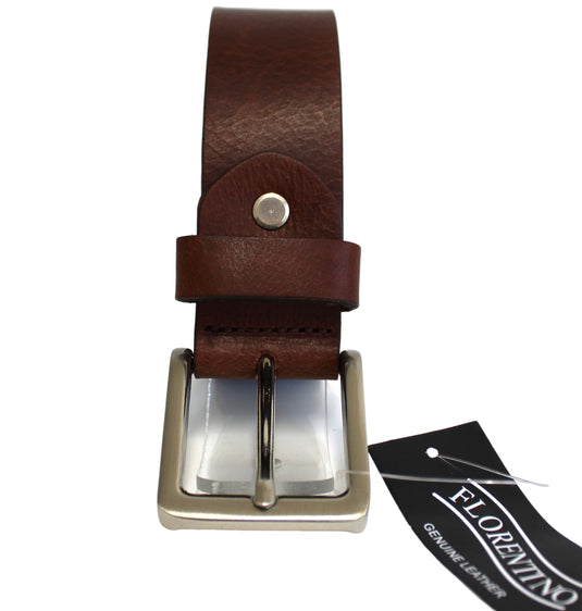 Budget New Genuine Leather Belt. Colour: Black or Brown. Style: 41016. Florentino