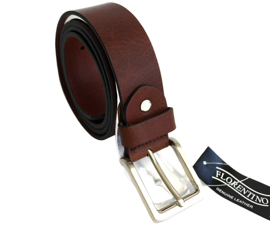Budget New Genuine Leather Belt. Colour: Black or Brown. Style: 41016. Florentino