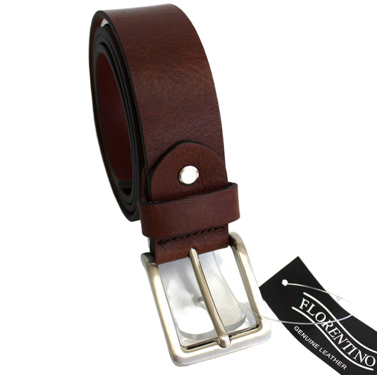 Budget New Genuine Leather Belt. Colour: Black or Brown. Style: 41016. Florentino