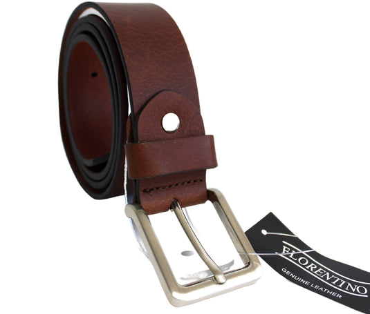 Budget New Genuine Leather Belt. Colour: Black or Brown. Style: 41016. Florentino