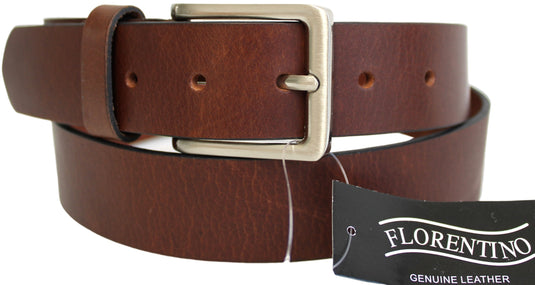 Budget New Genuine Leather Belt. Colour: Black or Brown. Style: 41016. Florentino