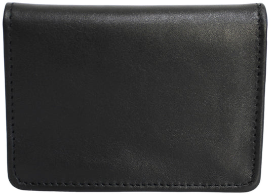 Quality Full Grain Cow Hide Leather Wallet / Card Holder. Black. Style No: 11014