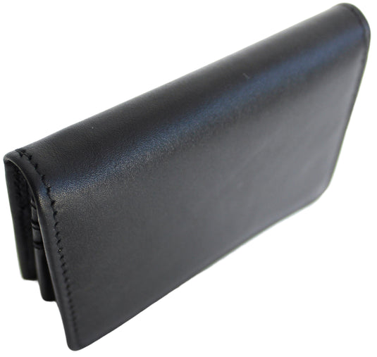 Quality Full Grain Cow Hide Leather Wallet / Card Holder. Black. Style No: 11014