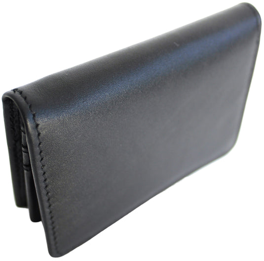 Quality Full Grain Cow Hide Leather Wallet / Card Holder. Black. Style No: 11014