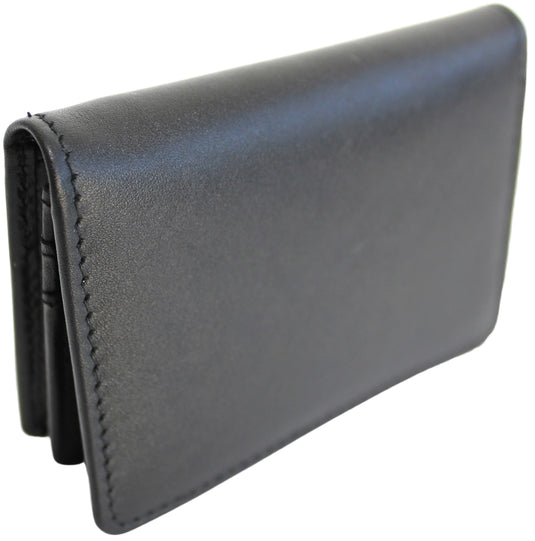 Quality Full Grain Cow Hide Leather Wallet / Card Holder. Black. Style No: 11014