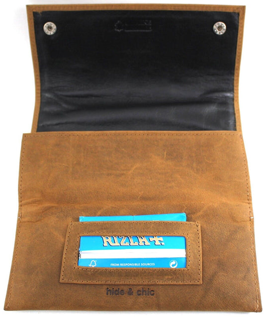 Tobacco Pouch Full Grain Leather. Style: 12048 Hide & Chic