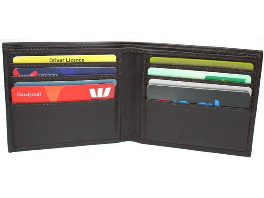 RFID Hide & Chic Genuine Leather Wallet Dark Brown STYLE: 11051