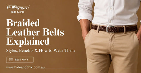 braided leather belt 