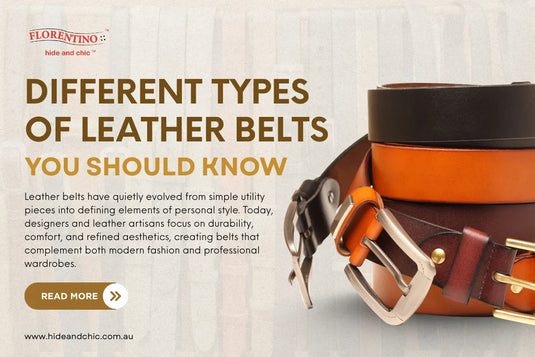 types of leather belts