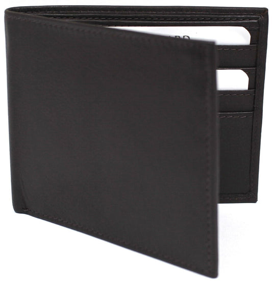 RFID Genuine Leather Wallet. Colours: Black or Brown. Style No: 11043